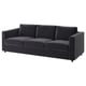 A modern dark grey VIMLE sofa with a sleek design, featuring plush cushions and a sofa-bed mechanism.