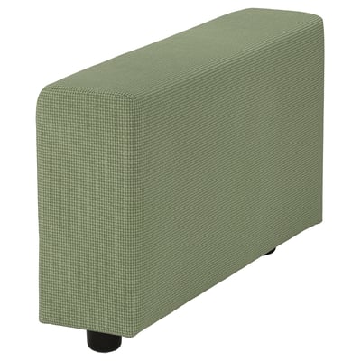 VIMLE Cover for armrest, wide/Mosshed grey-green