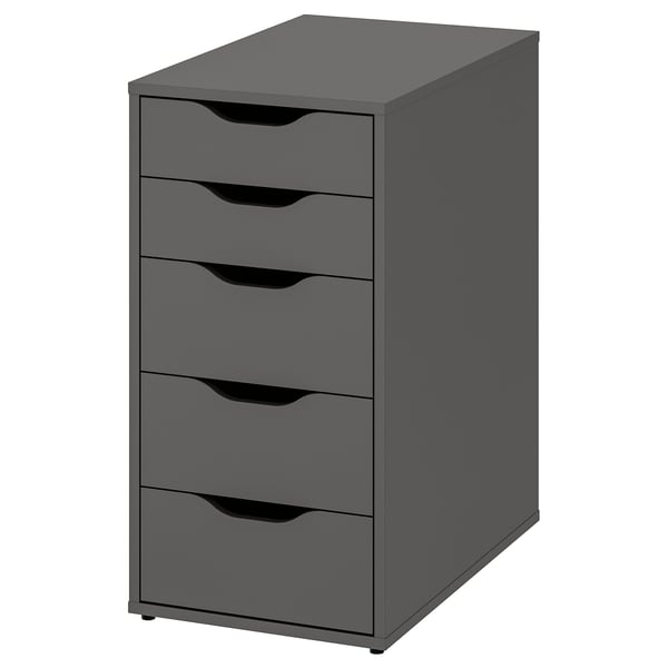 ALEX وحدة أدراج, رمادي غامق, 36x70 سم