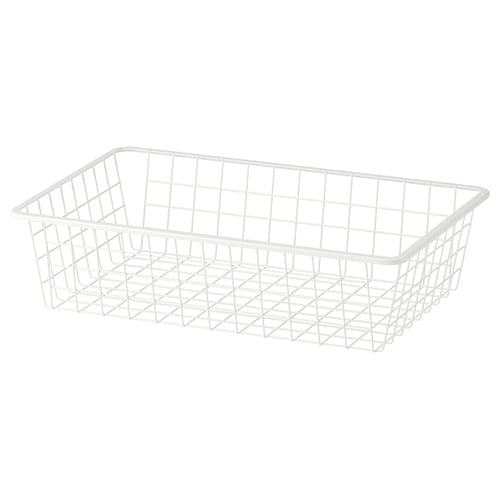 ALTARLIDEN سلة سلكية, أبيض, 60x42 سم