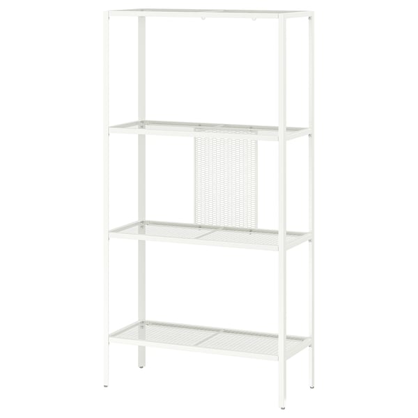 BAGGEBO وحدة أرفف, معدن/أبيض, 60x25x116 سم