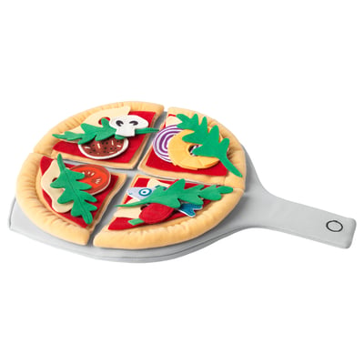 DUKTIG طقم بيتزا 24 قطعة, بيتزا/عدة ألوان