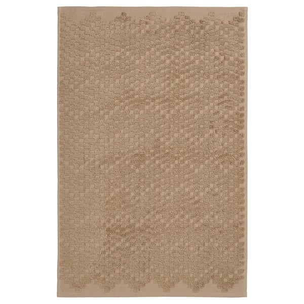 FJÄLLKATTFOT دعّاسة للحمّام, بيج, 50x80 سم