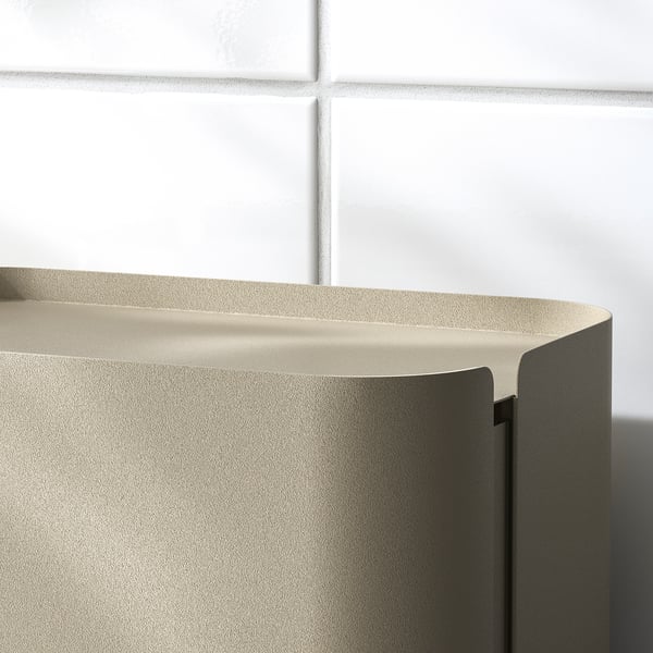FLORSJÖN حاوية نفايات, بيج, 3 ل