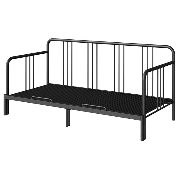 FYRESDAL هيكل سرير نهار, أسود, 80x200 سم