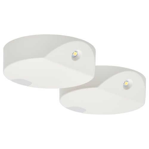 GÖMPYSSLING إضاءة LED مع حساس, أبيض/يعمل بالبطارية, 7 سم