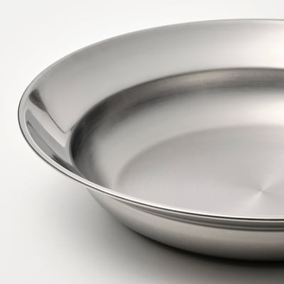GRILLTIDER صحن عميق, ستينلس ستيل, 21 سم