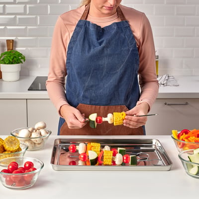 GRILLTIDER صينية تقديم, ستينلس ستيل, ‎40x30 سم‏