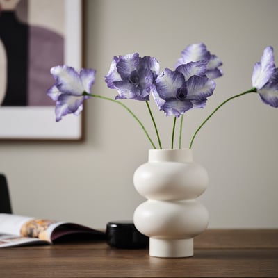 GULDSPETT زهرة صناعية, ورق/السوسن أزرق, 45 سم