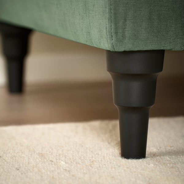 GULLVALLA كنبة بمقعدين, Silkeryd رمادي-أخضر