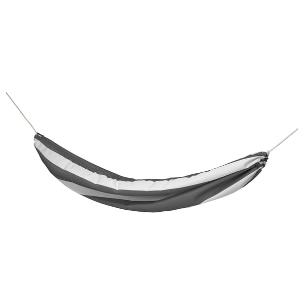 HAMNÖN أرجوحة شبكية, فحمي/أبيض, 150x265 سم
