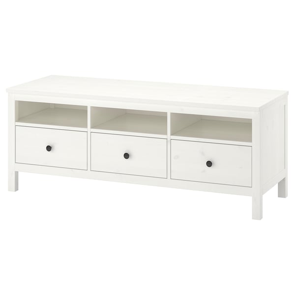 HEMNES طاولة تلفزيون, أبيض, 148x47x57 سم