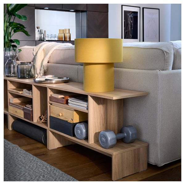 HOLMERUD طاولة جانبية, شكل السنديان, ‎80x31 سم‏