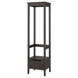 IDANÄS دولاب ملابس مفتوح, بني غامق مصبوغ, 59x211 سم