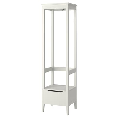IDANÄS دولاب ملابس مفتوح, أبيض, 59x211 سم