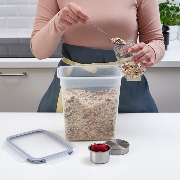 IKEA 365+ حافظة طعام, مستطيل/بلاستيك, 4.2 ل