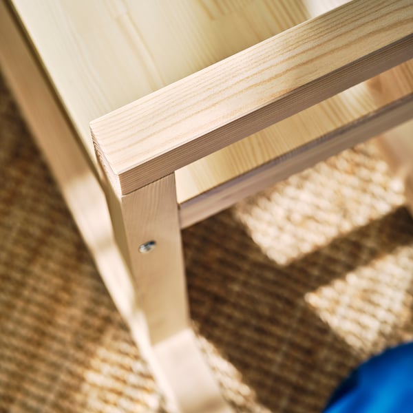 IKEA PS 2026 مقعد طويل, صنوبر طلاء شفاف, 127 سم