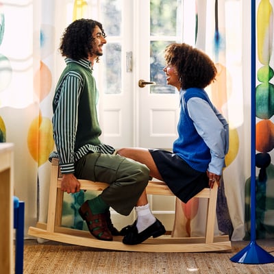 IKEA PS 2026 مقعد طويل, صنوبر طلاء شفاف, 127 سم