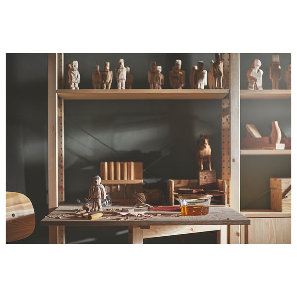 IVAR طاولة قابلة للطي, صنوبر, 80x30-91 سم