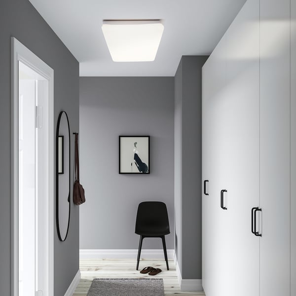 JETSTRÖM لوحة إضاءة سقفية LED, ذكي إضاءة قابلة للتعتيم/طيف أبيض, 100x40 سم