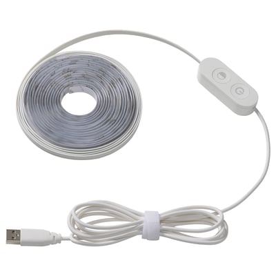 KABBLEKA شريط ليد مع USB, لون قابل للتعديل, 3 م
