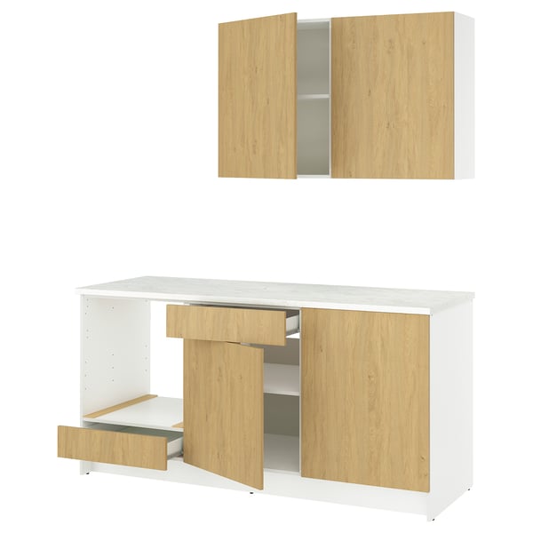 KNOXHULT مطبخ, شكل السنديان, 180x61x220 سم