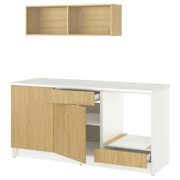KNOXHULT مطبخ, شكل السنديان, 180x61x220 سم