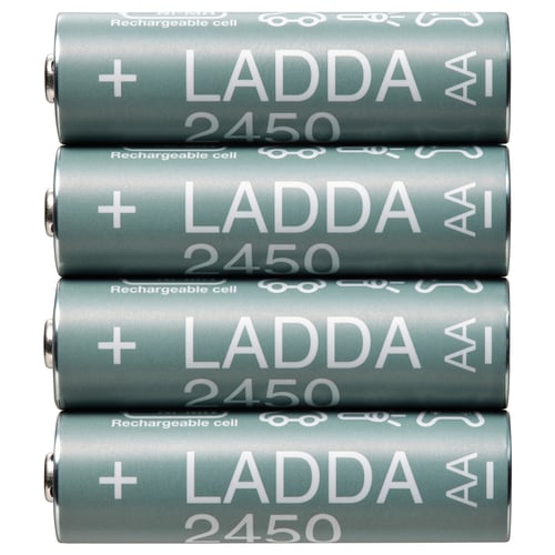 LADDA بطّارية قابلة للشحن, HR06 AA 1.2V, 2450mAh