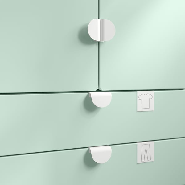 LATMASK يد بتعليق, أبيض, 60 مم 2 قطعة