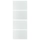 LUNDBRÄSMA 4 ألواح لهيكل باب سحّاب, زجاج مربعات, ‎75x201 سم‏