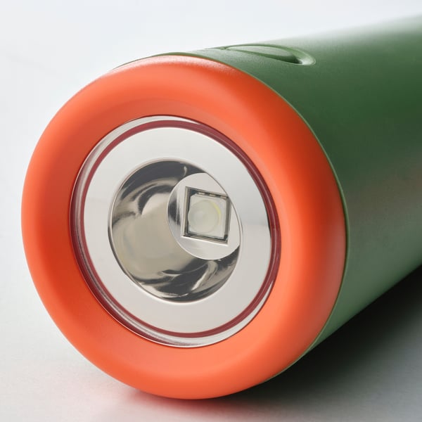 MAJBAGGE كشّاف LED، تشغيل يدوي, أخضر/برتقالي