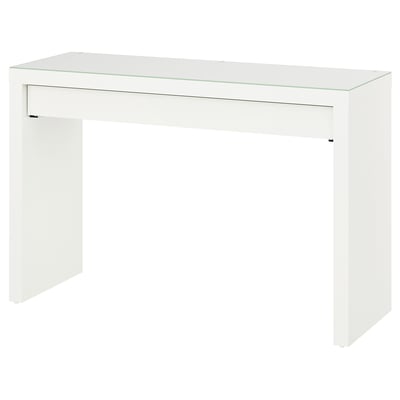 MALM طاولة زينة, أبيض, 120x41 سم