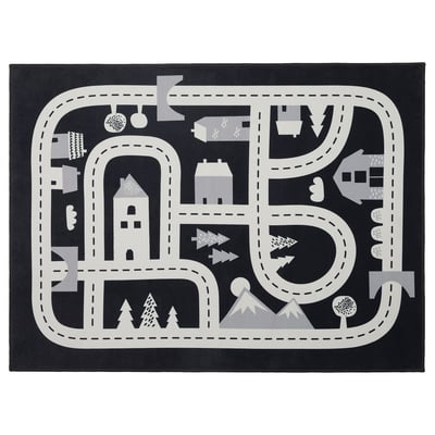 MARKKRYPARE سجادة, رمادي غامق, ‎74x100 سم‏