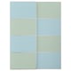 MEHAMN زوج أبواب سحّابة, الومينيوم ثنائي الجانب./أزرق فاتح أخضر فاتح, 150x201 سم