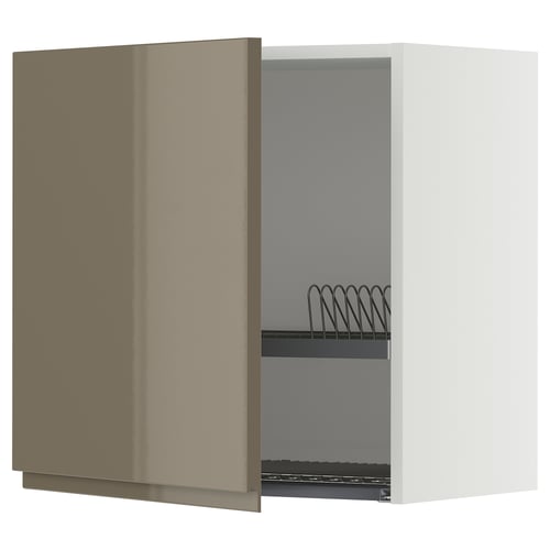 METOD خزانة حائط مع منصة صحون