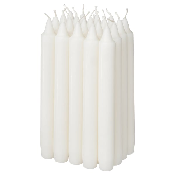 NEJLIKSYREN شمعة غير معطرة منزلية, لون طبيعي, 19 سم 6 س