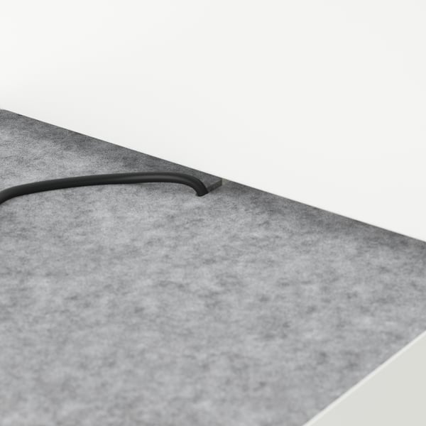 NORDLI هيكل سرير مع تخزين ولوح رأس, أبيض, 180x200 سم