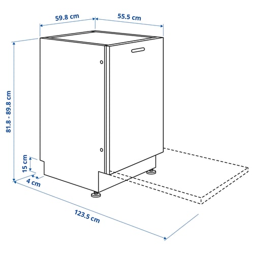 ÖSTVEDA غسالة صحون مدمّجة., IKEA 500, 60 سم