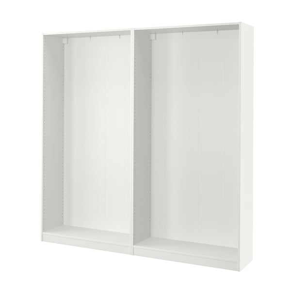 PAX هيكلي دولاب ملابس, أبيض, 200x35x201 سم
