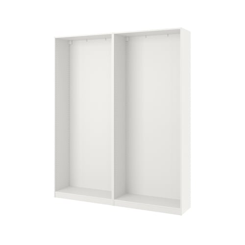 PAX هيكلي دولاب ملابس, أبيض, 200x35x236 سم