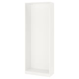 PAX هيكل دولاب ملابس, أبيض, 75x35x201 سم