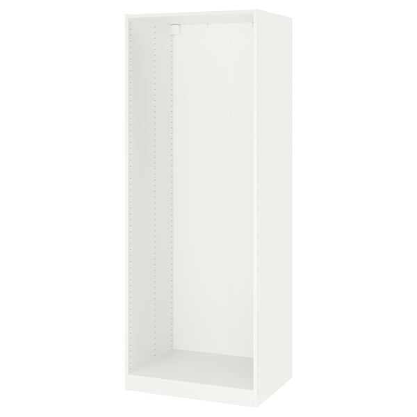 PAX هيكل دولاب ملابس, أبيض, 75x58x201 سم