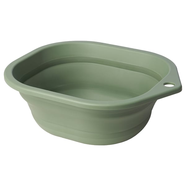 PEPPRIG حوض غسل, قابل للطي/أخضر, 10 ل