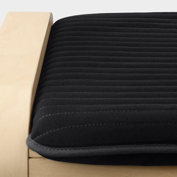 POÄNG مسند قدم, قشرة بتولا/Knisa أسود