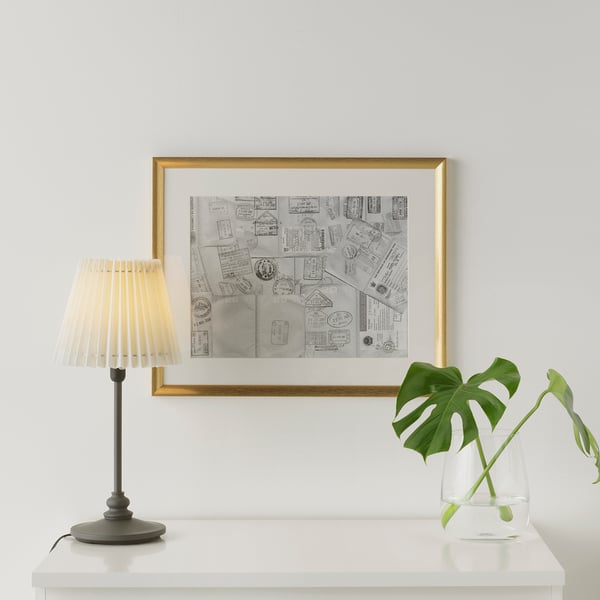 SILVERHÖJDEN برواز, لون ذهبي, 40x50 سم