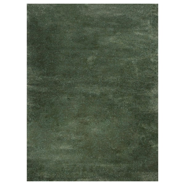 STOENSE سجادة، وبر قصير, أخضر, 170x240 سم