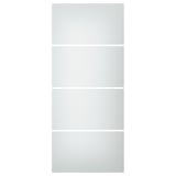 SVARTISDAL 4 ألواح لهيكل باب سحّاب, أبيض تأثير الورق, 100x236 سم