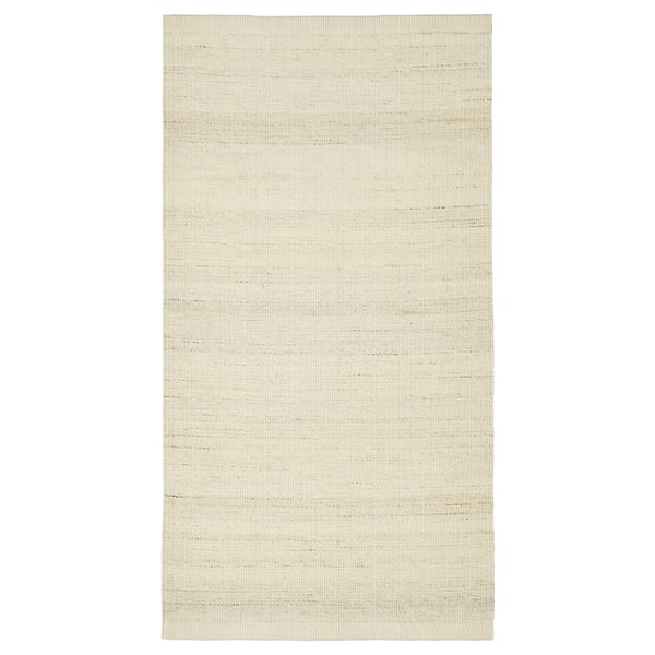 TIDTABELL سجادة، غزل مسطح, بيج, 80x150 سم