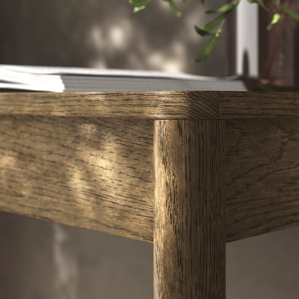TONSTAD مكتب, بني قشرة سنديان مصبوغ, 120x47 سم