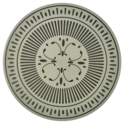TUVIRIS مفرش أطباق, رمادي-أخضر/نقش بلاستيك, 37 سم